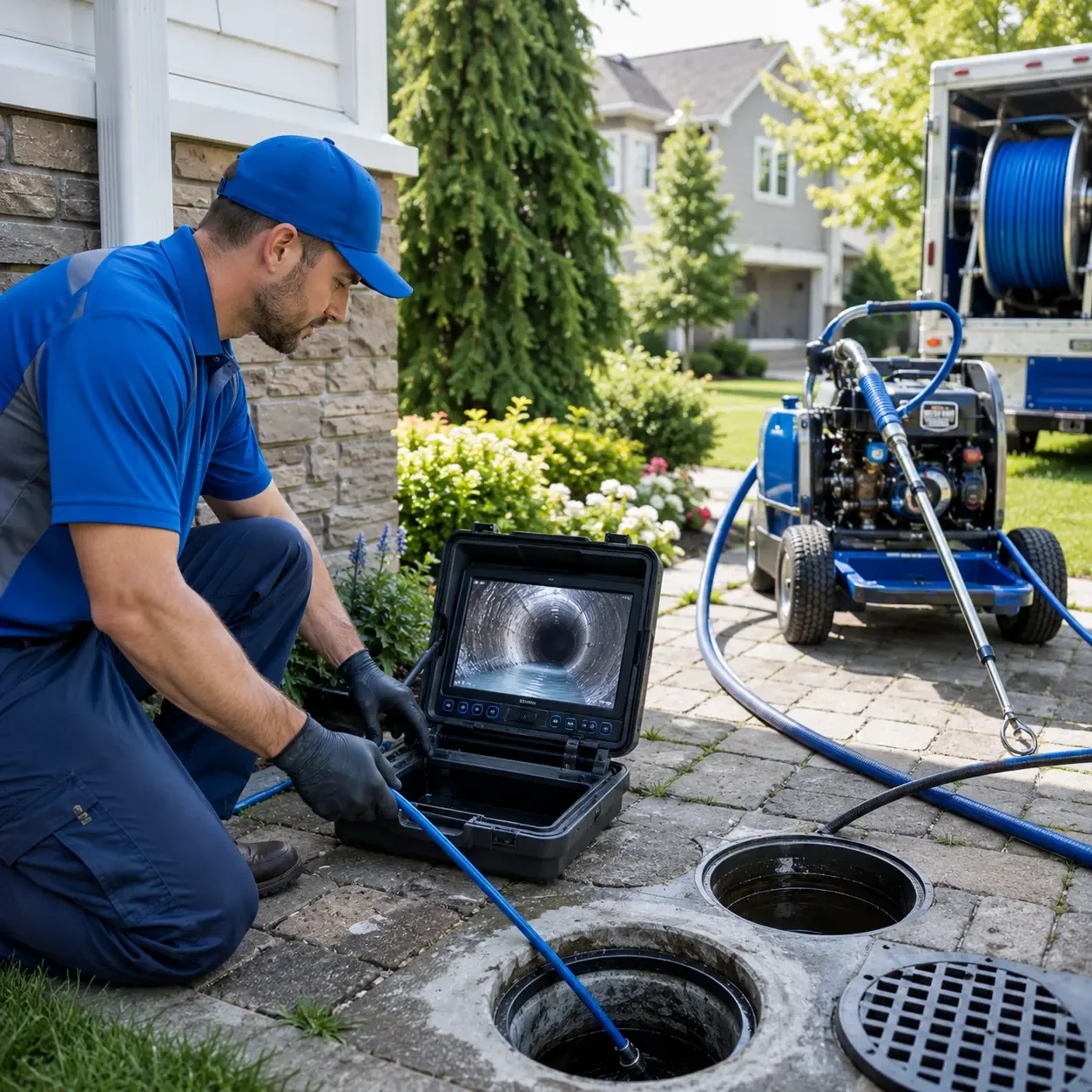 Outdoor drain cleaning professionals serving Crary, ND
